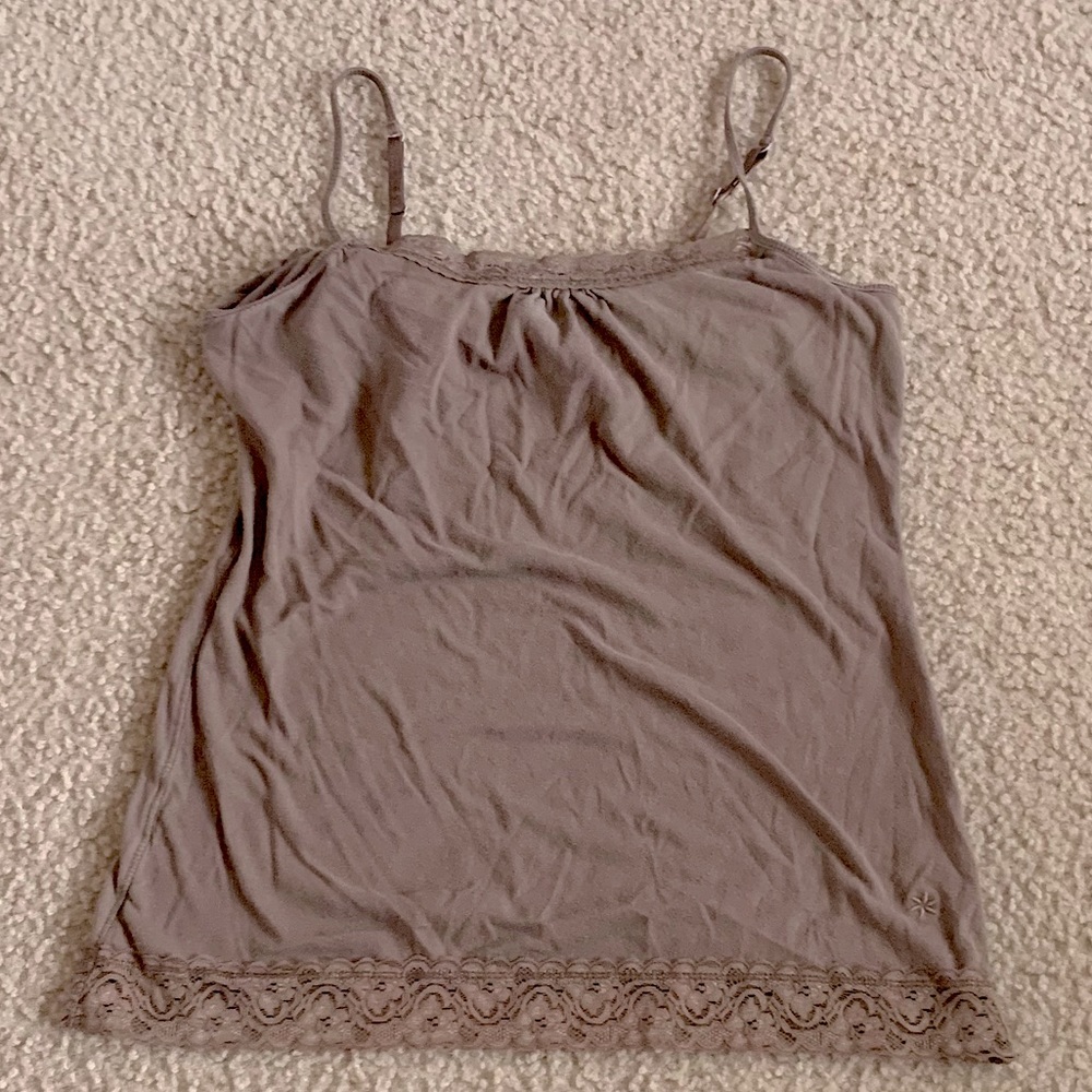 Brown spaghetti strap